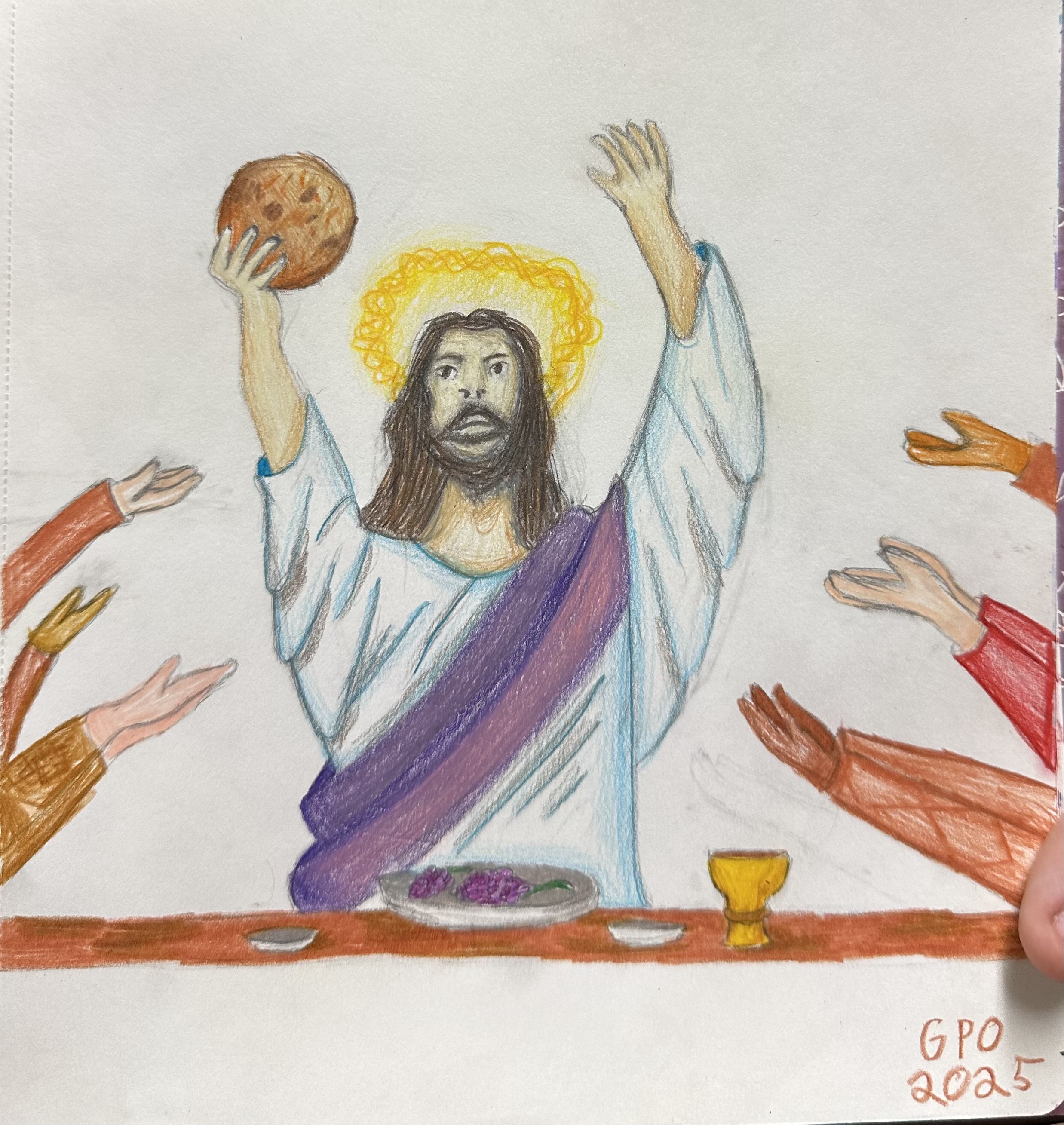 Last Supper — Colored Pencil